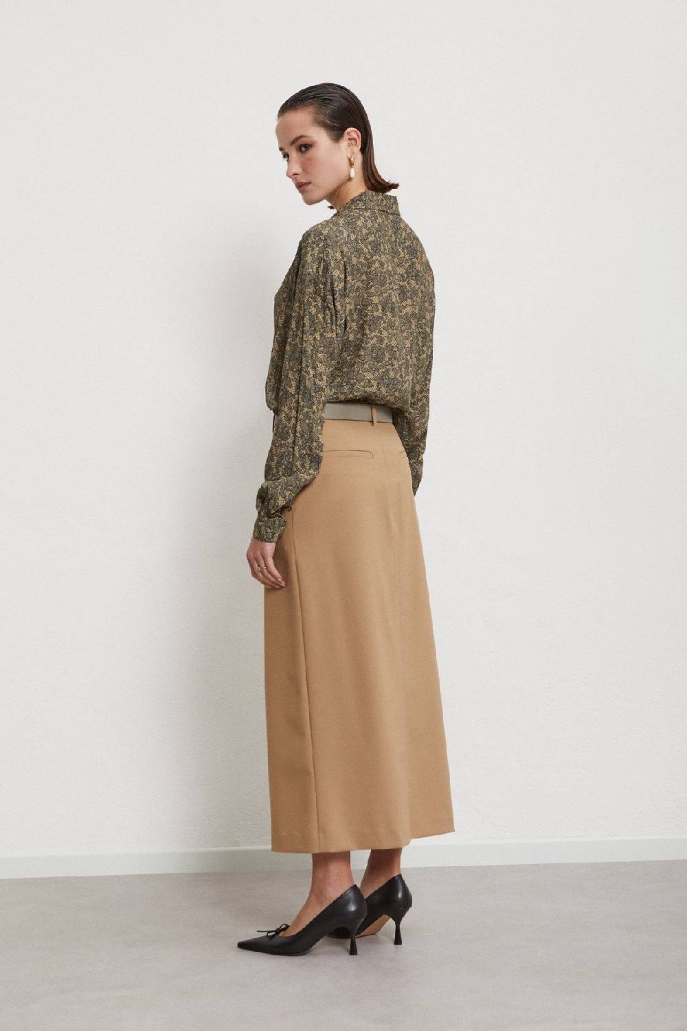 Ottod'Ame Straight Long Skirt