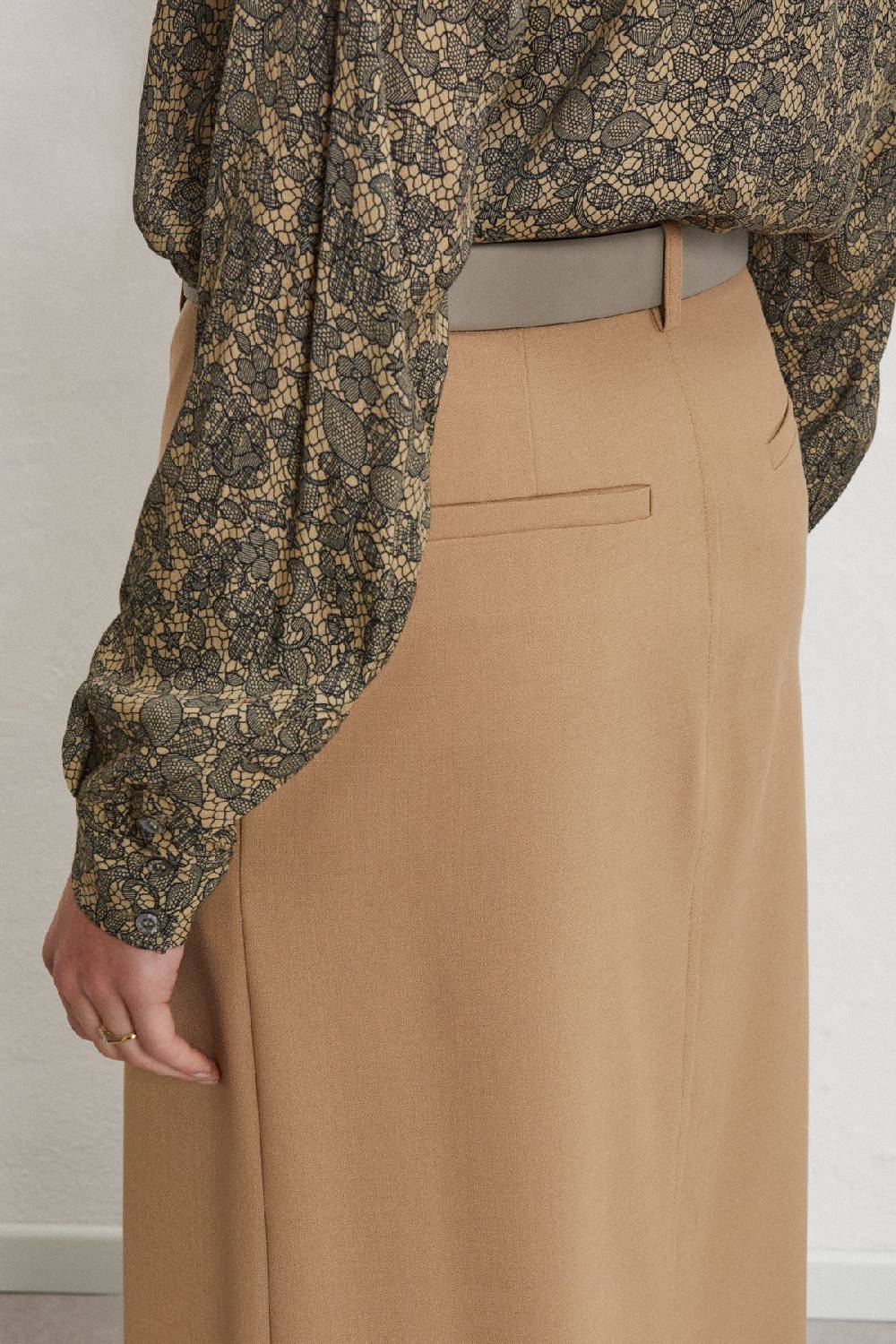 Ottod'Ame Straight Long Skirt