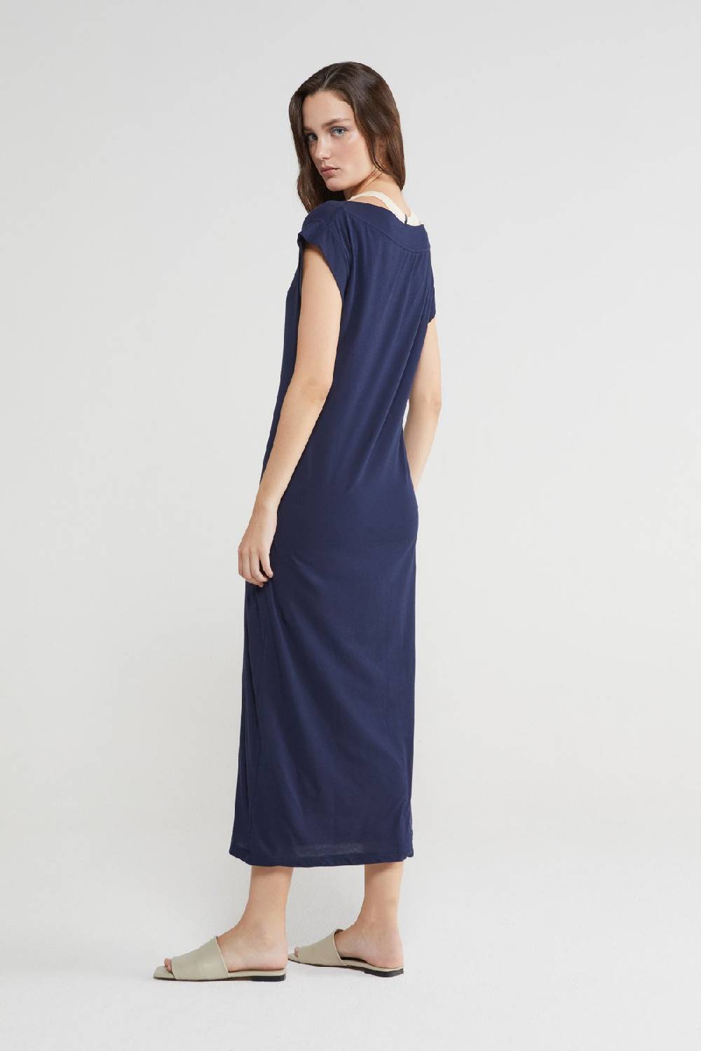 Ottod'Ame Stretch Cotton Long Dress