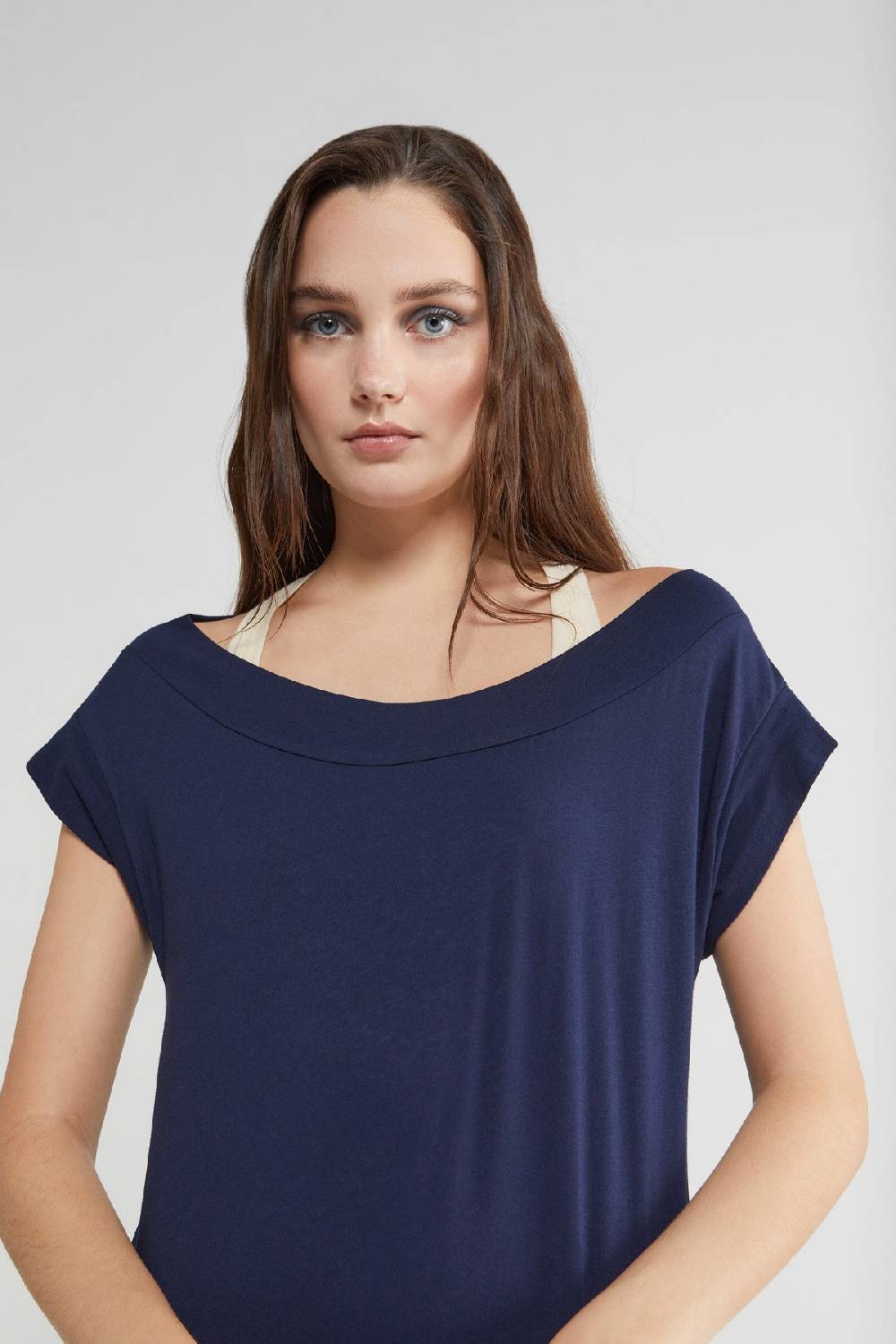 Ottod'Ame Stretch Cotton Long Dress