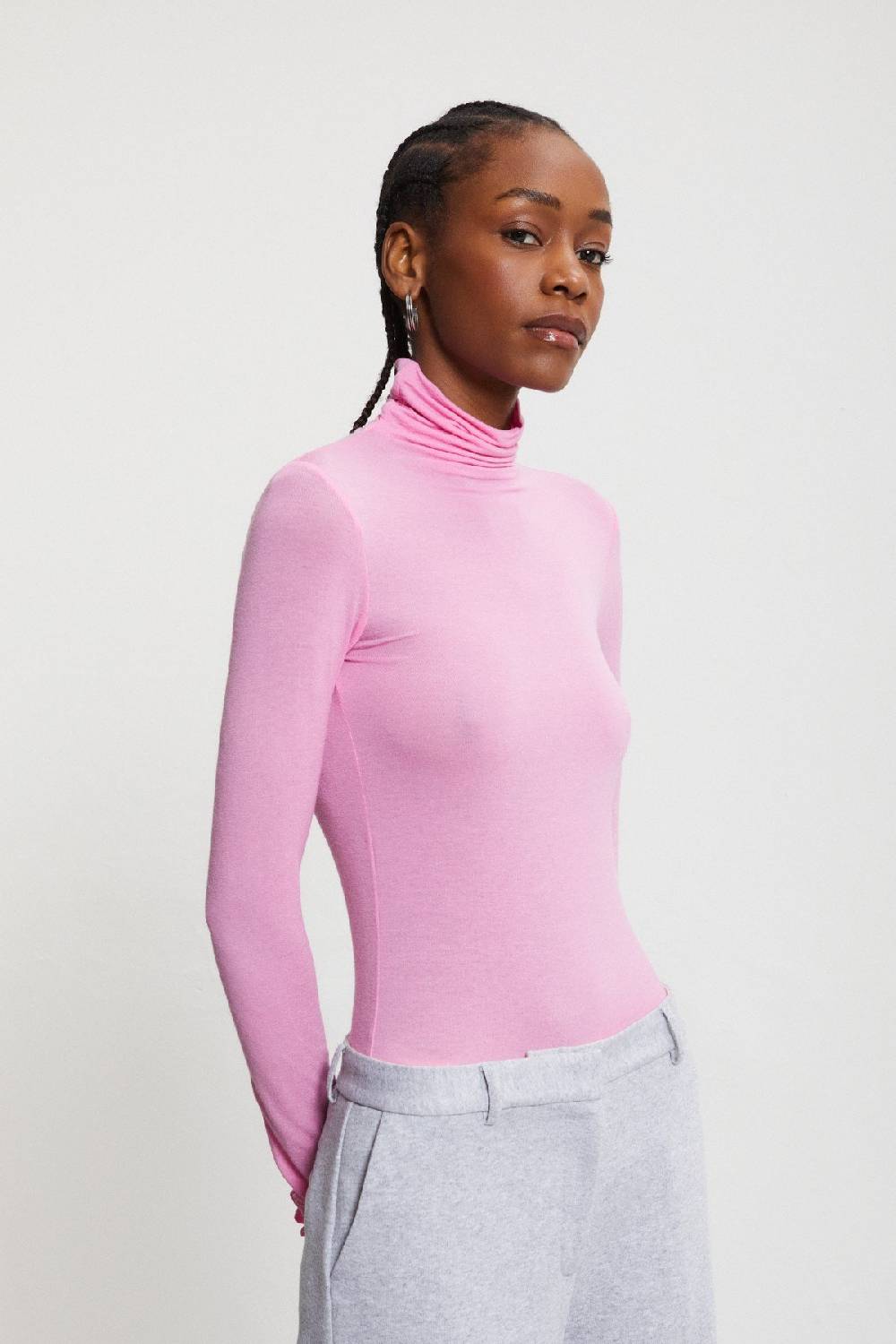 Ottod'Ame Stretch Viscose Turtleneck T-shirt
