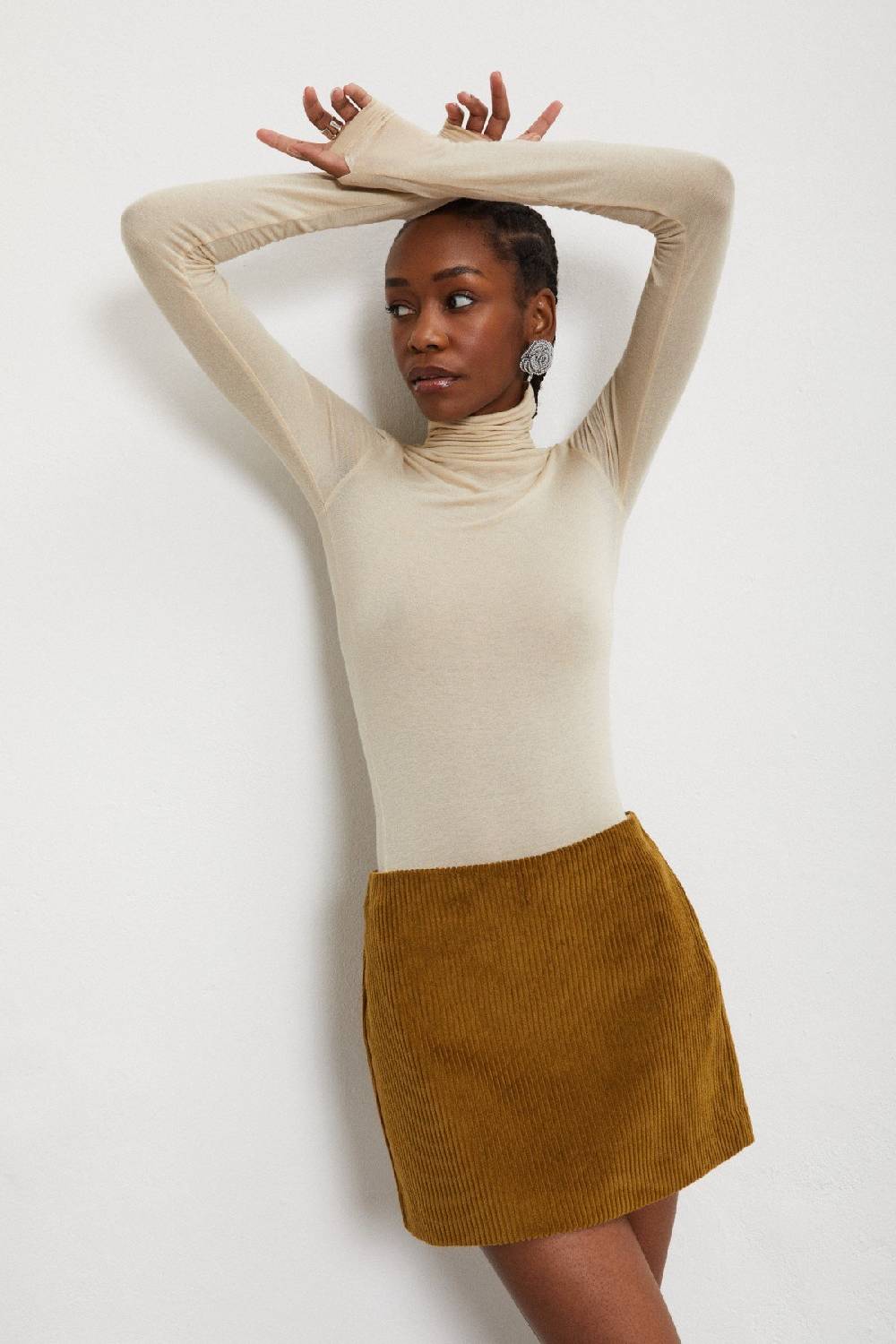 Ottod'Ame Stretch Viscose Turtleneck T-shirt