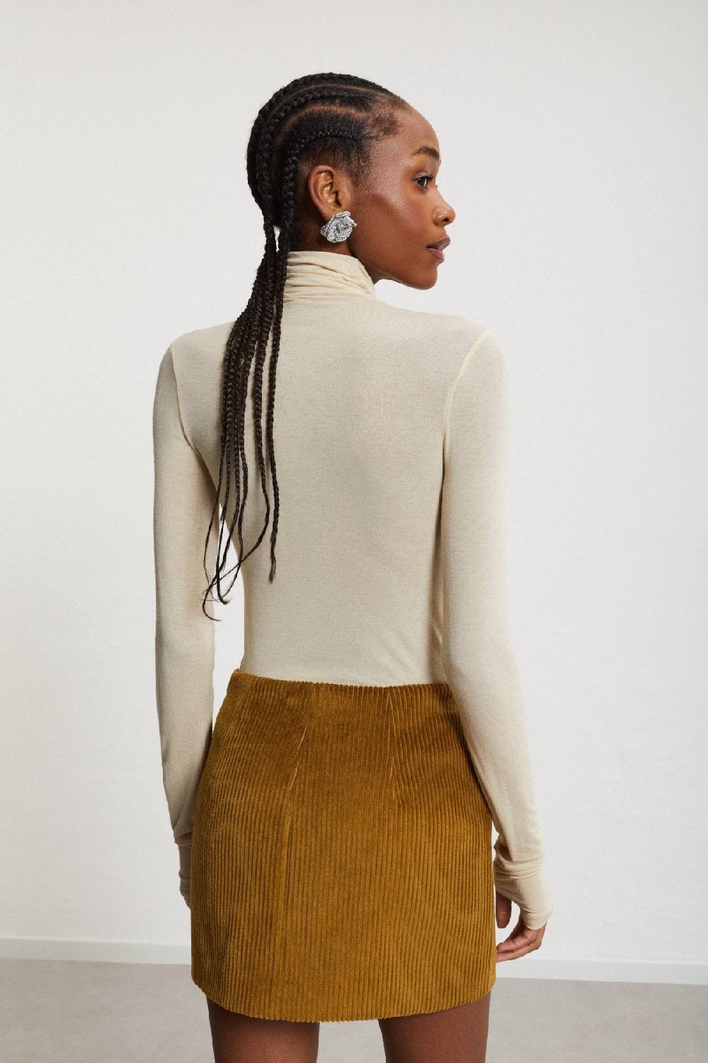 Ottod'Ame Stretch Viscose Turtleneck T-shirt