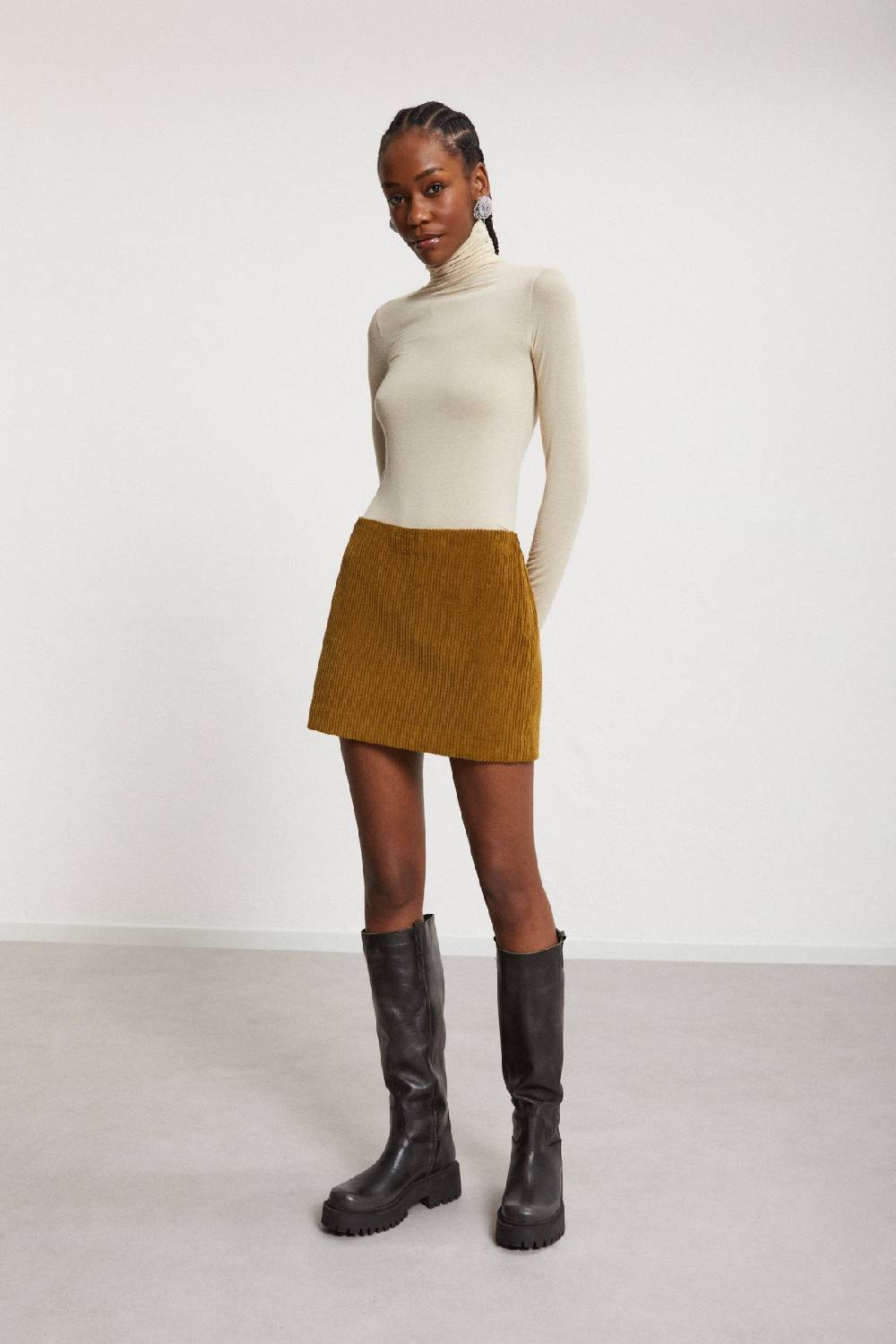 ottod'Ame Stretch viscose turtleneck t-shirt