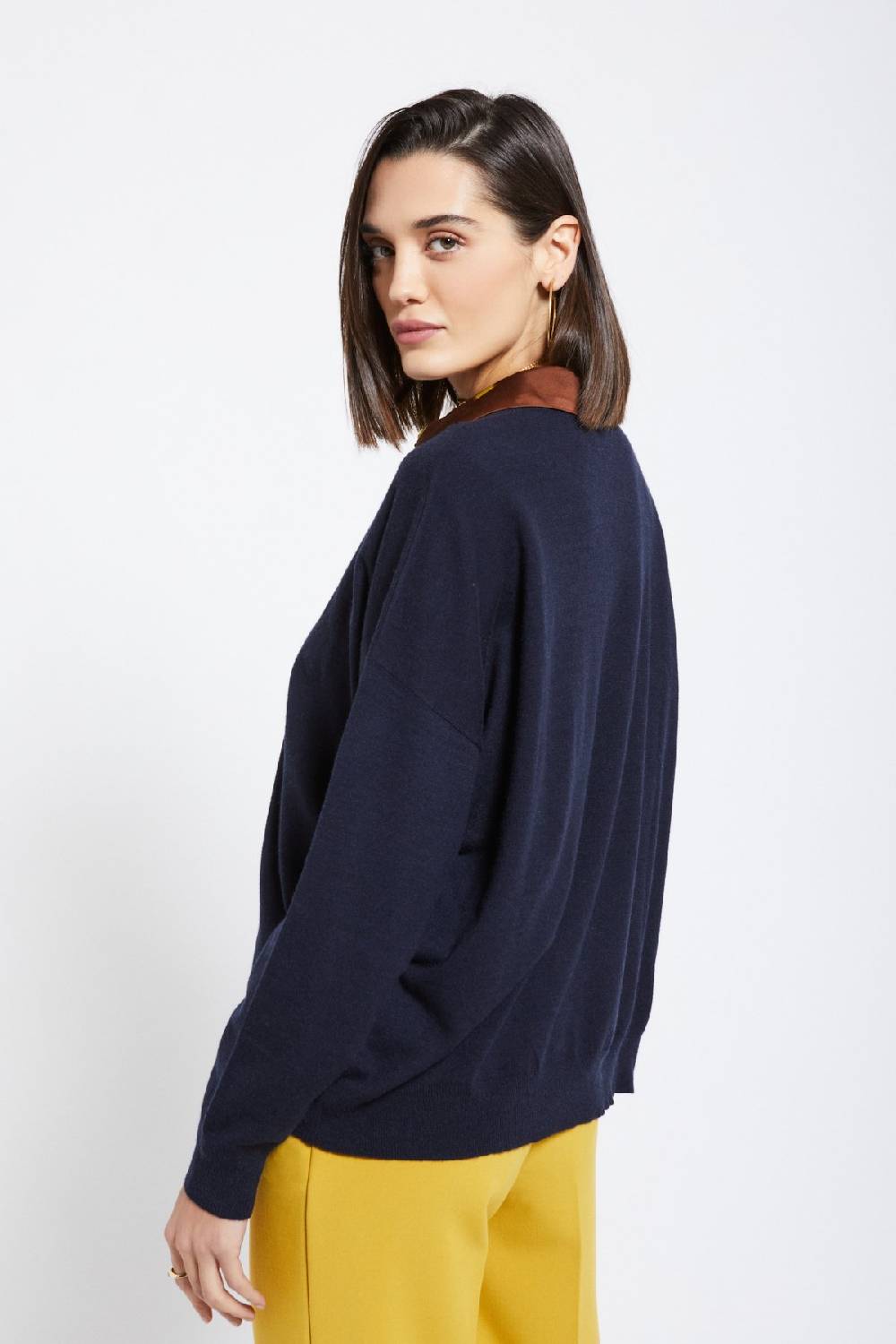 Ottod'Ame Sweater With Rounded Neck