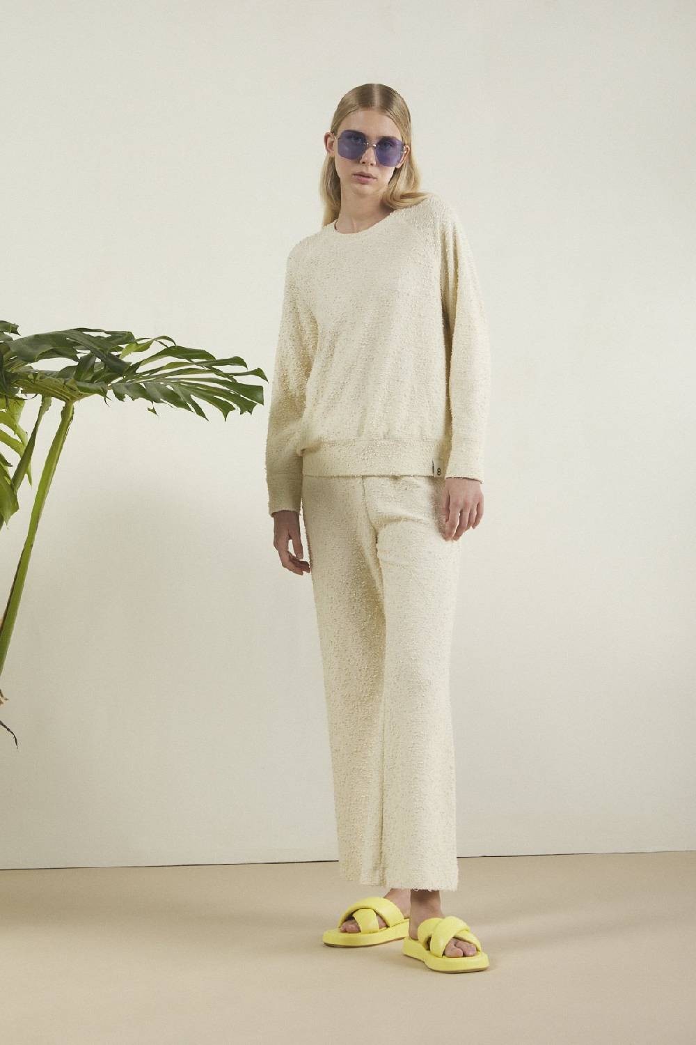 Ottod'Ame Sweatshirt With Embroidered Lace