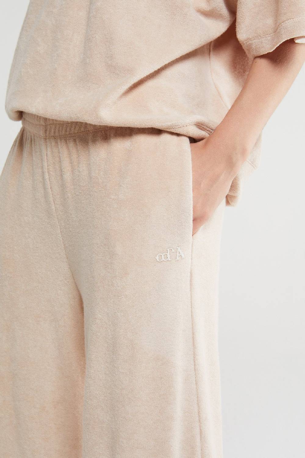 Ottod'Ame Terrycloth Palazzo Trousers