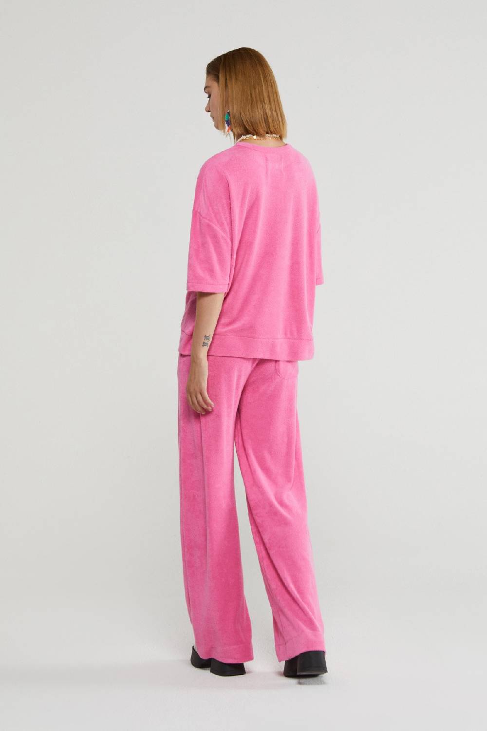 Ottod'Ame Terrycloth Sweatshirt With 3/4 Sleeves