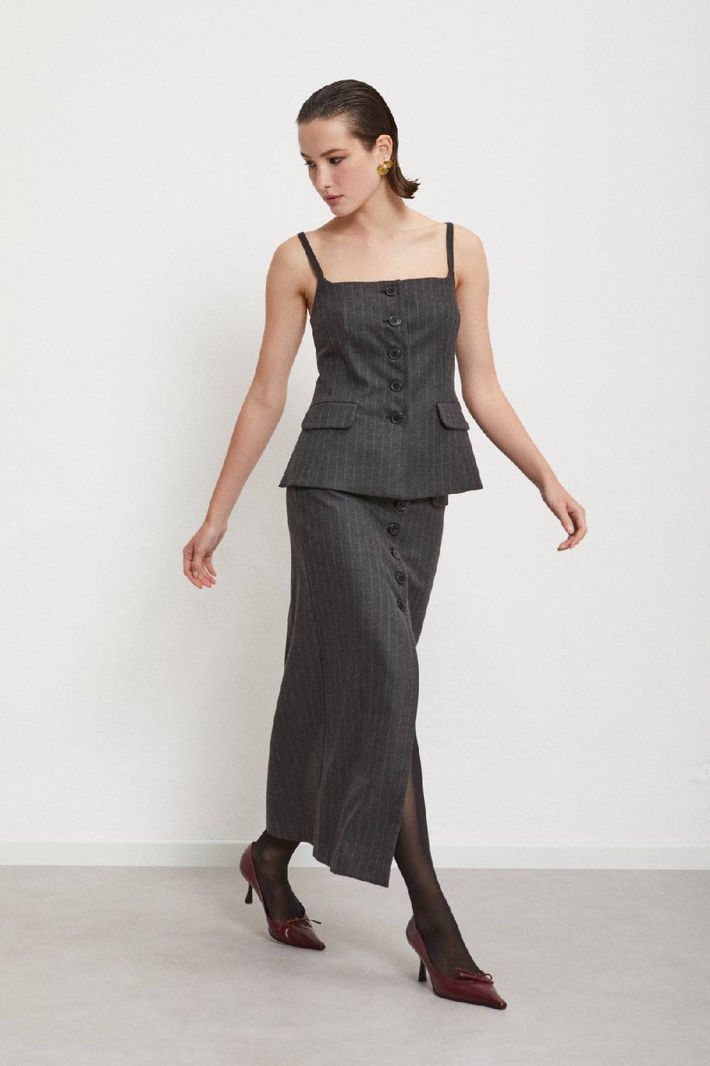 ottod'Ame Top with buttons