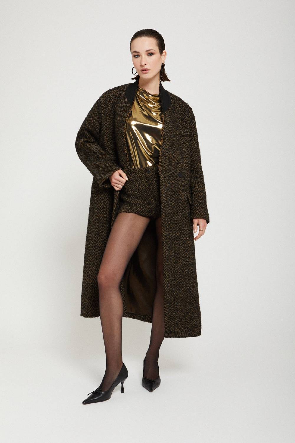 Ottod'Ame Top With Vinyl Effect