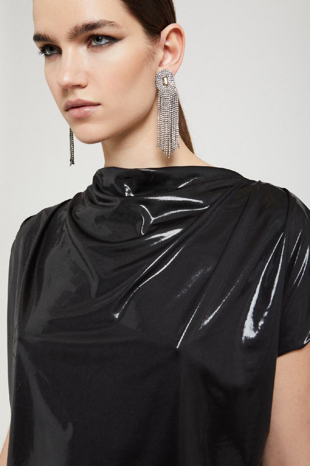 Ottod'Ame Top With Vinyl Effect