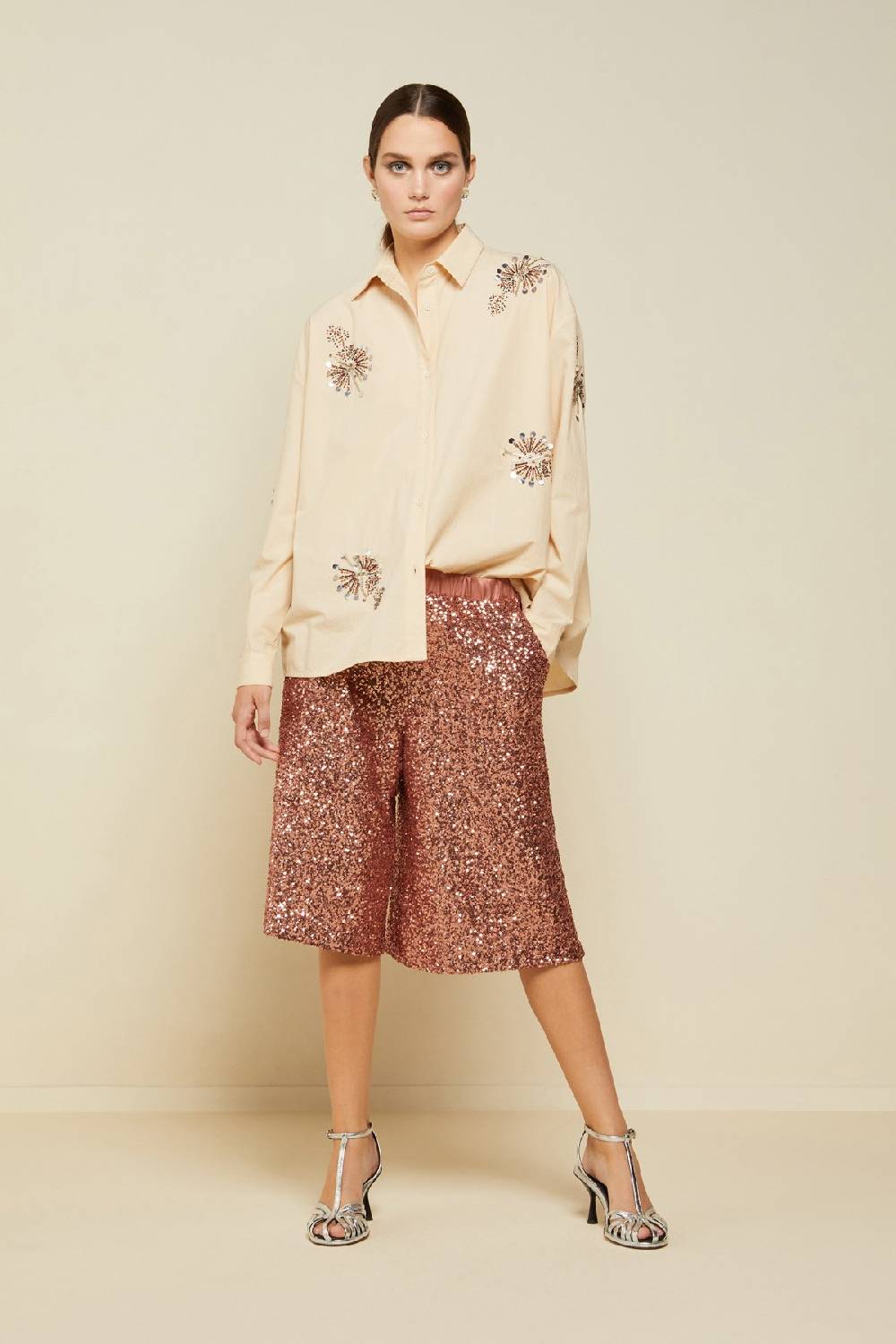 ottod'Ame Trousers with sequins