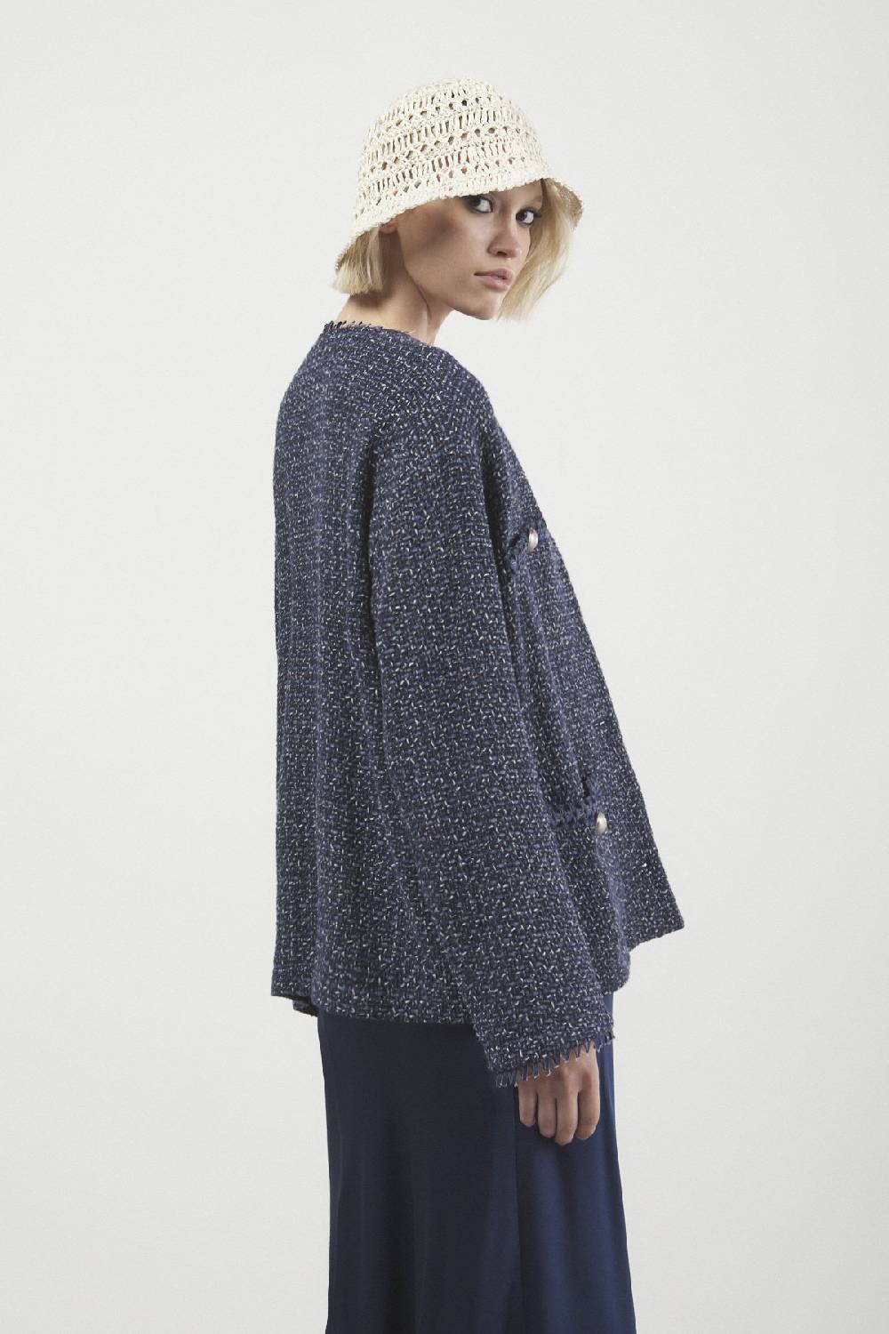 Ottod'Ame Tweed Jacket With Buttons