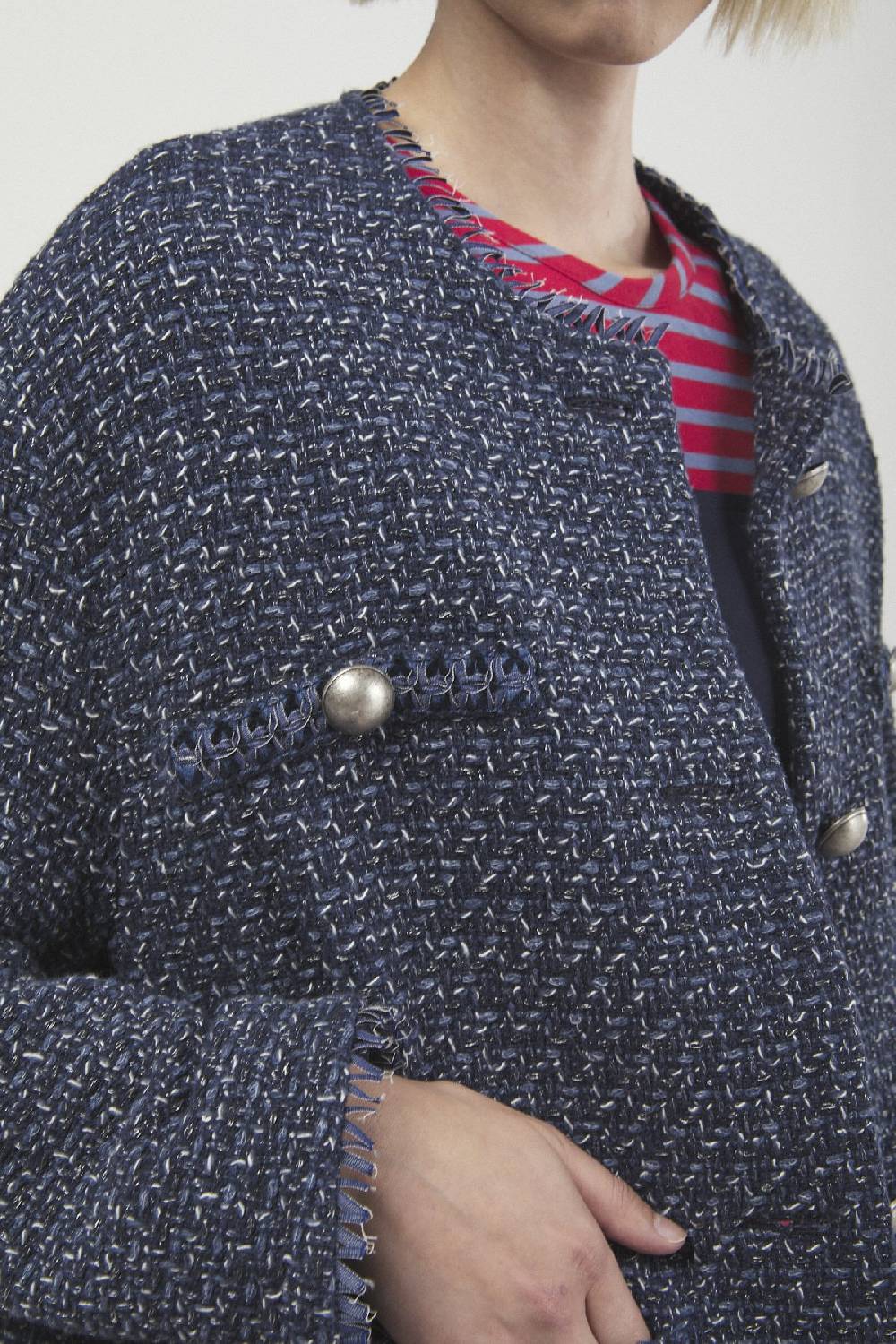 Ottod'Ame Tweed Jacket With Buttons