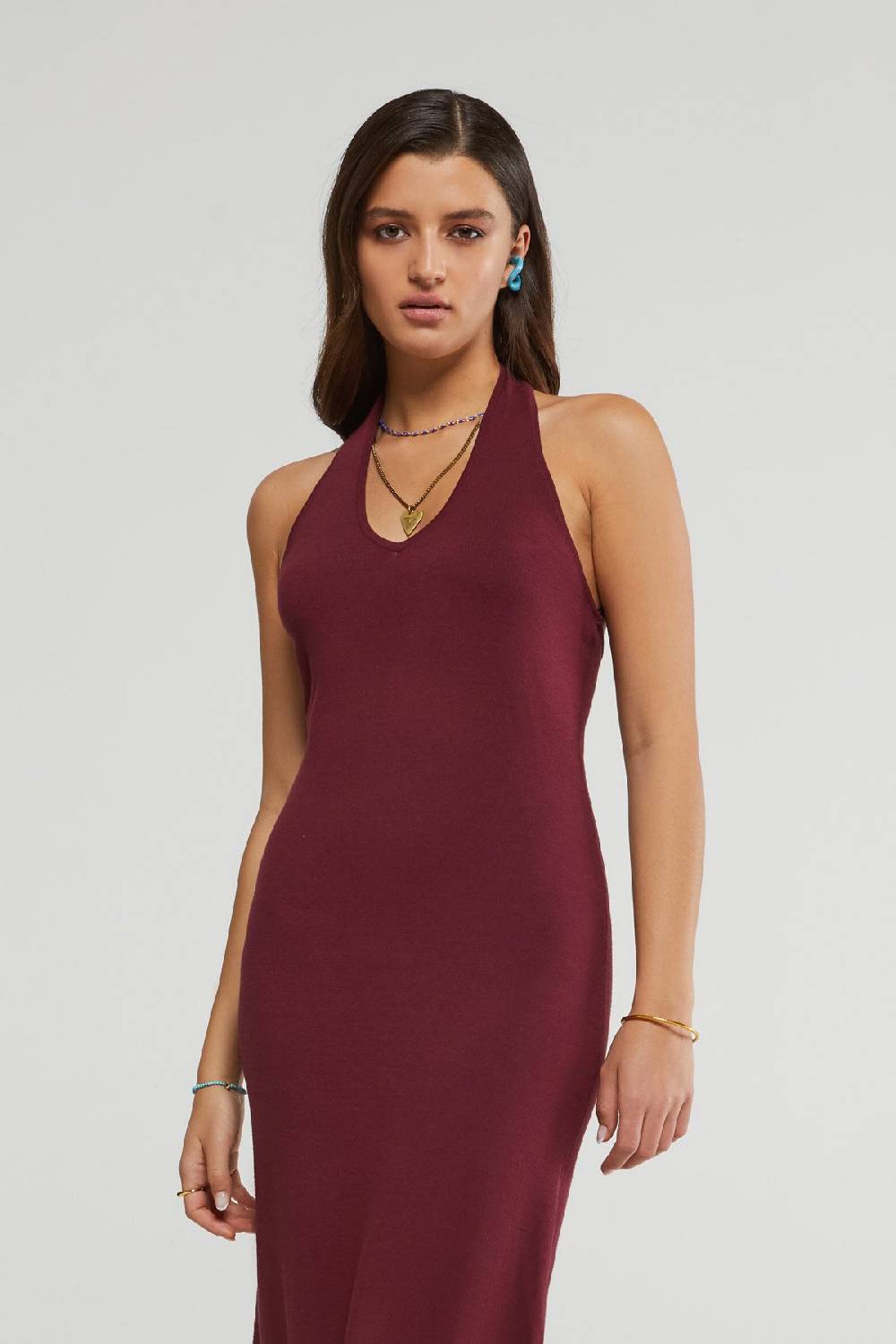 Ottod'Ame V-neck Long Dress