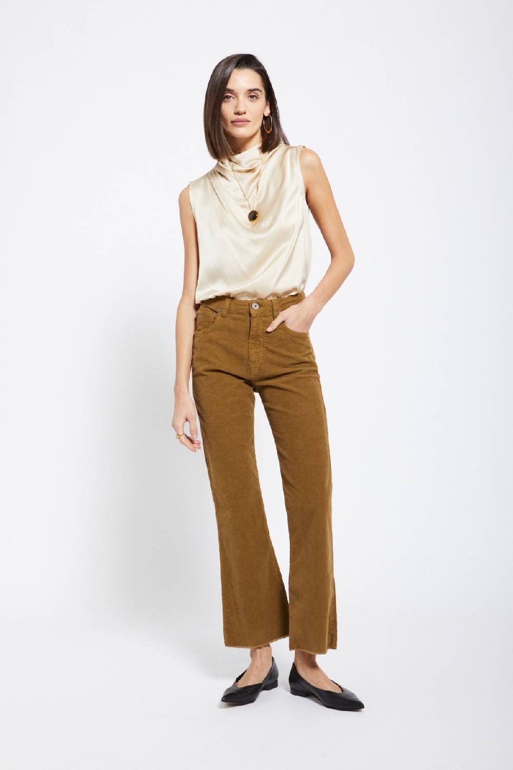 Ottod'Ame Velvet Anlke Lenght Trousers