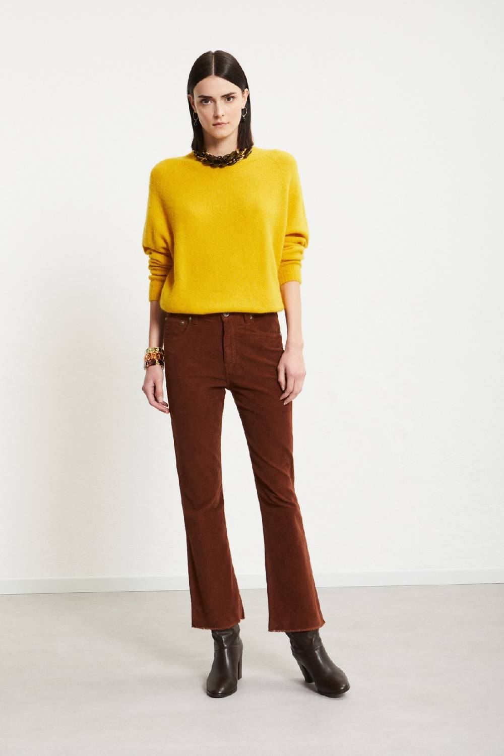 ottod'Ame Velvet anlke lenght trousers