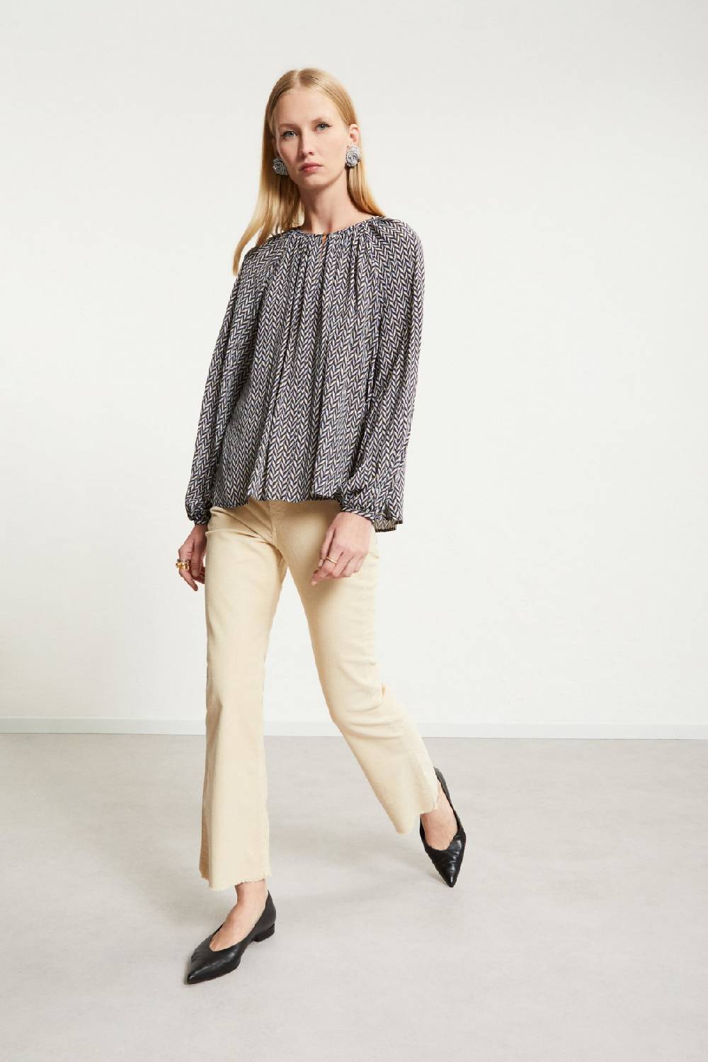 ottod'Ame Velvet anlke lenght trousers