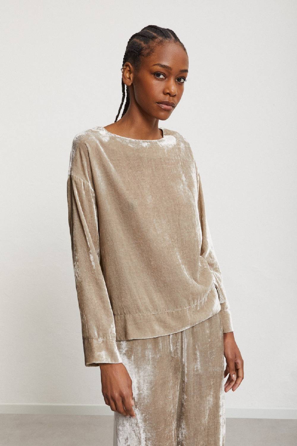 Ottod'Ame Velvet Blouse