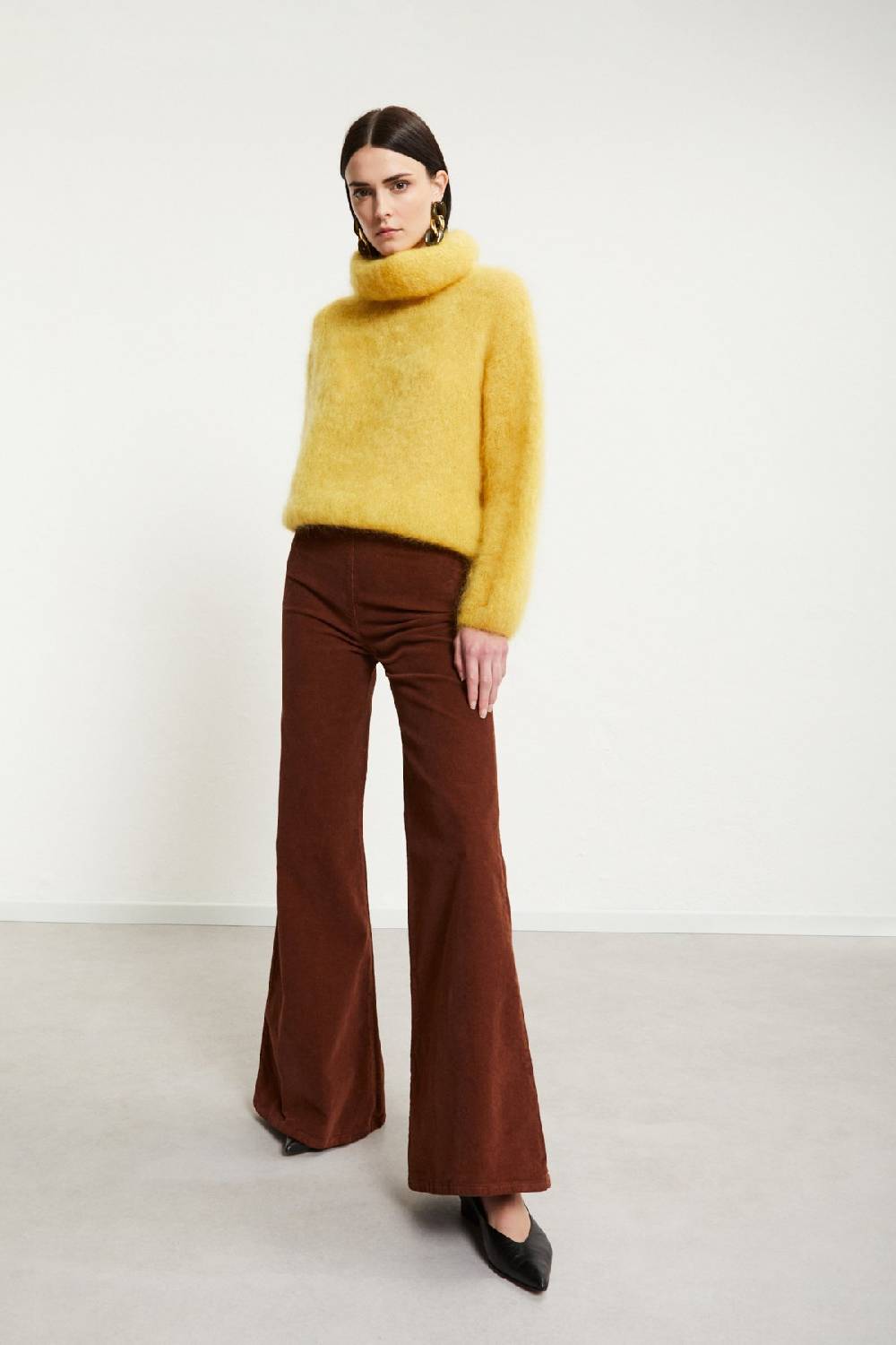 ottod'Ame Velvet flare trousers