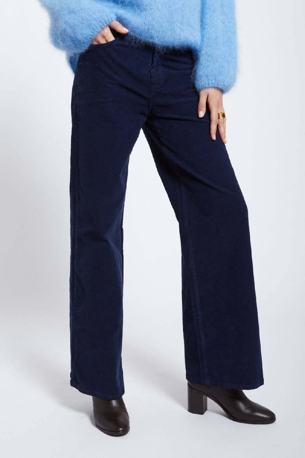 Ottod'Ame Velvet Palazzo Trousers