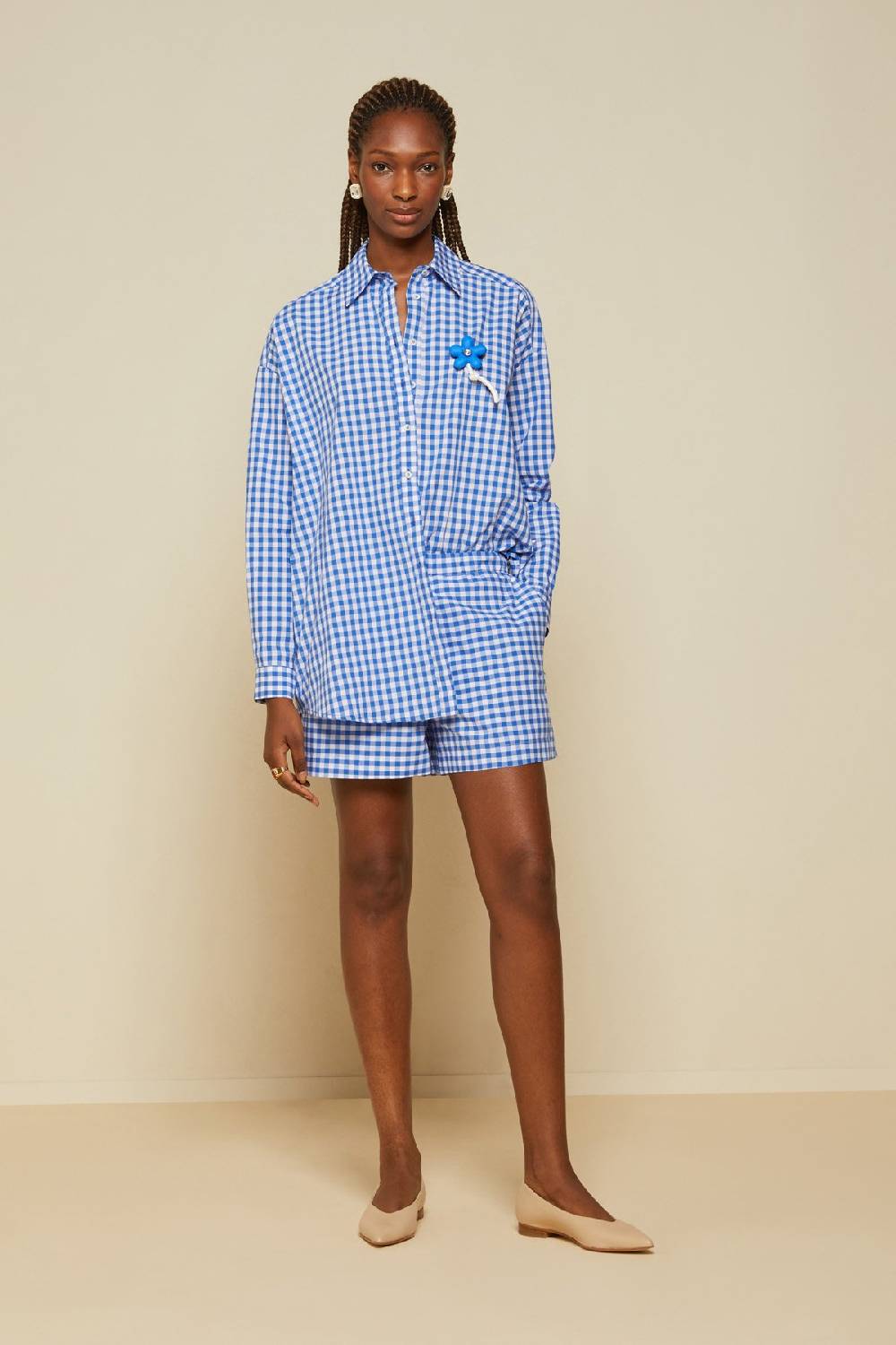 ottod'Ame Vichy cotton shirt