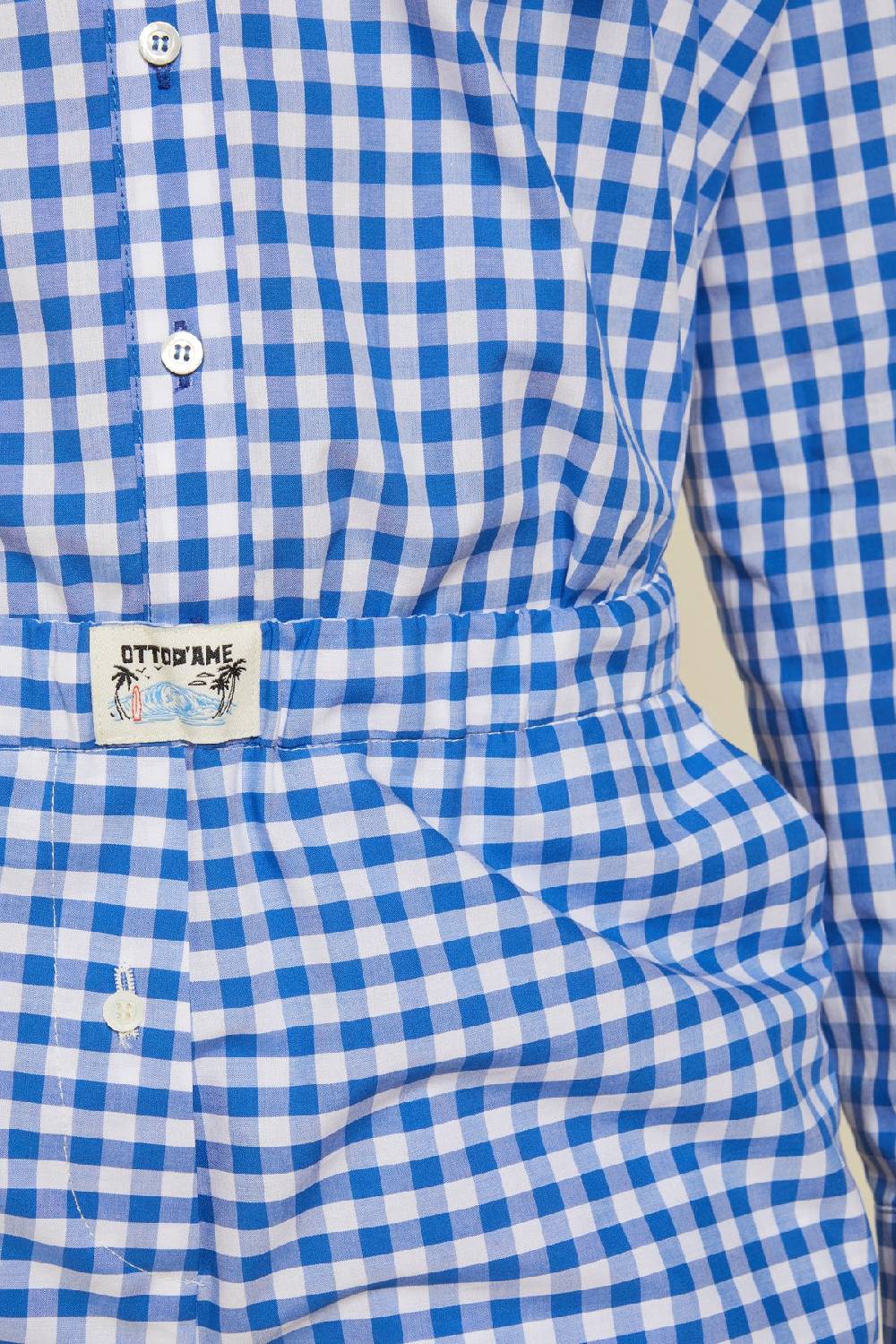 Ottod'Ame Vichy Cotton Shorts