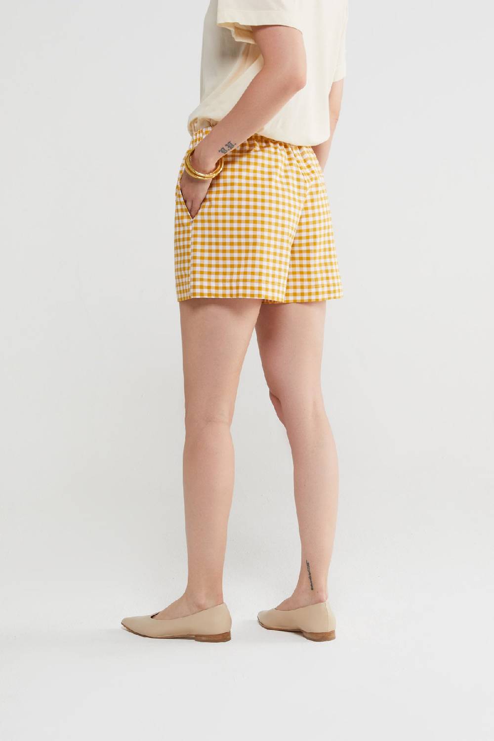 Ottod'Ame Vichy Cotton Shorts