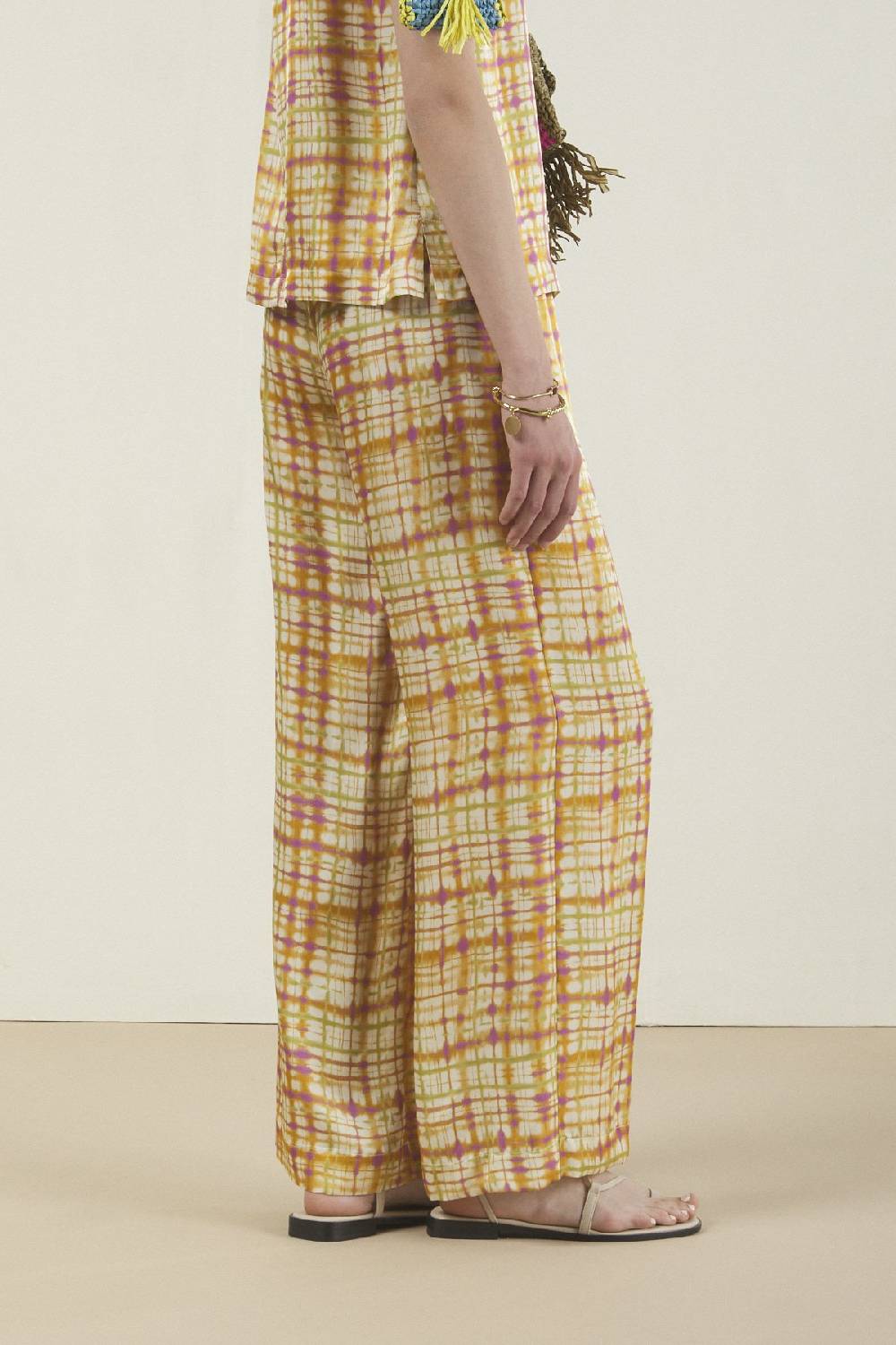 Ottod'Ame Viscosa Palazzo Trousers