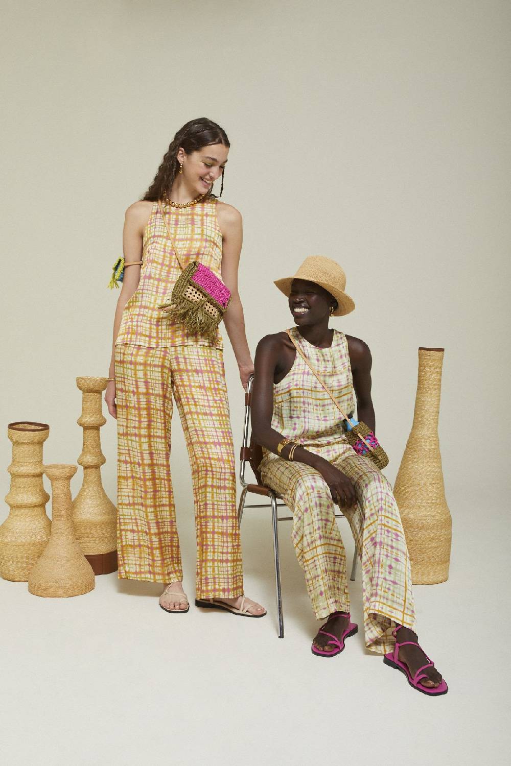 Ottod'Ame Viscosa Palazzo Trousers