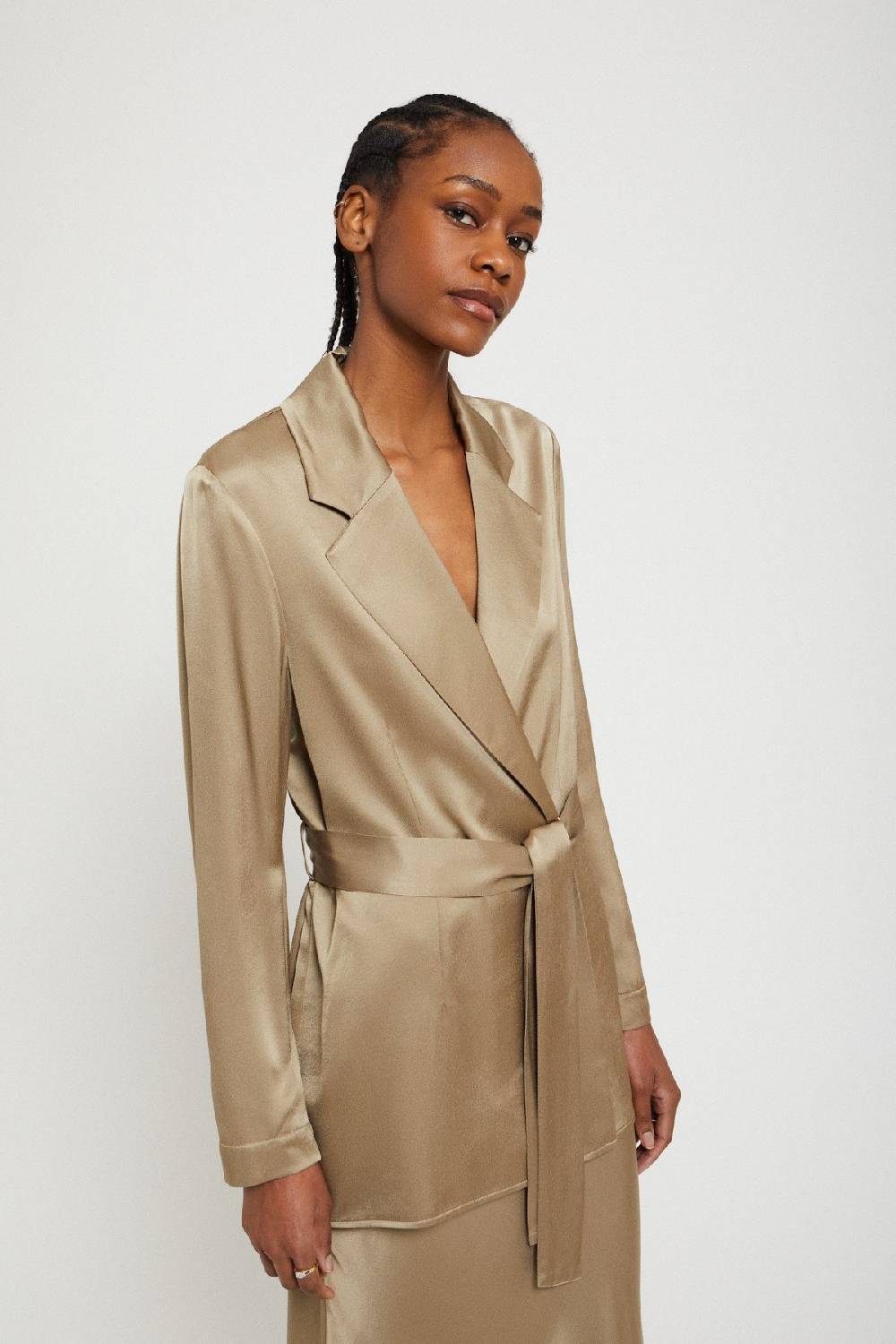 Ottod'Ame Viscose Blazer With Sash
