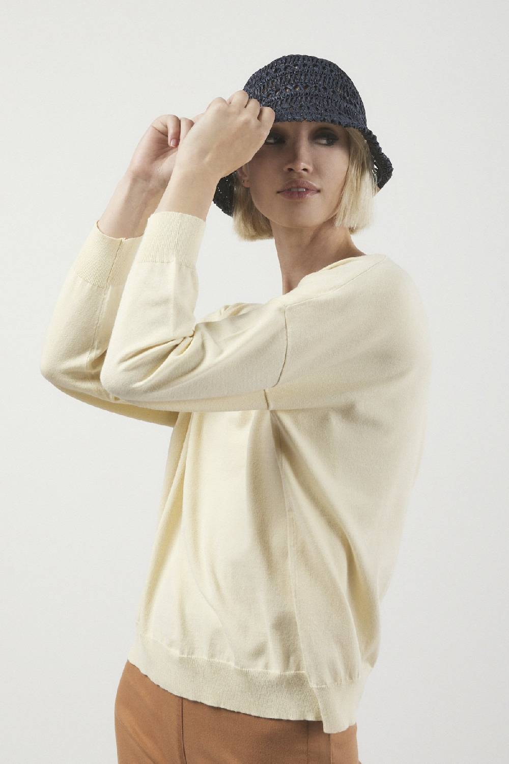 Ottod'Ame Viscose Blend Smooth Sweater