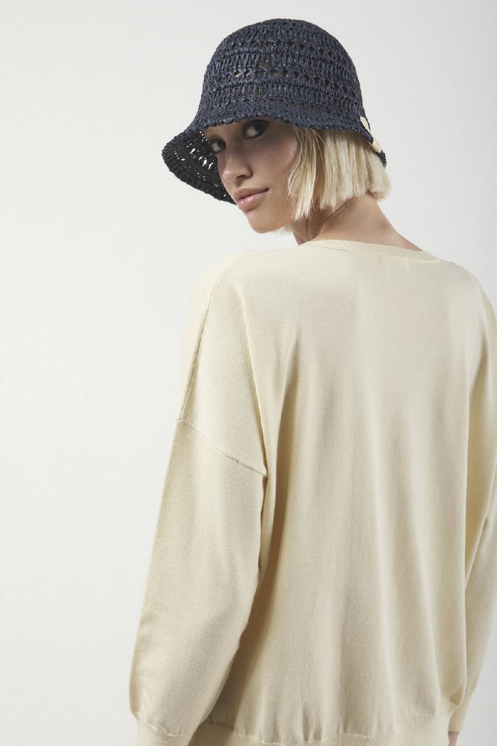 Ottod'Ame Viscose Blend Smooth Sweater