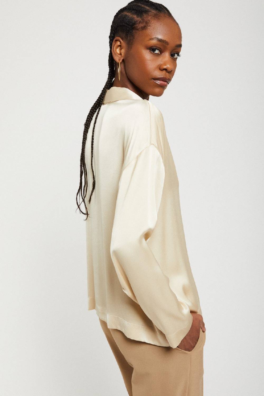 Ottod'Ame Viscose Blouse With Drawstring