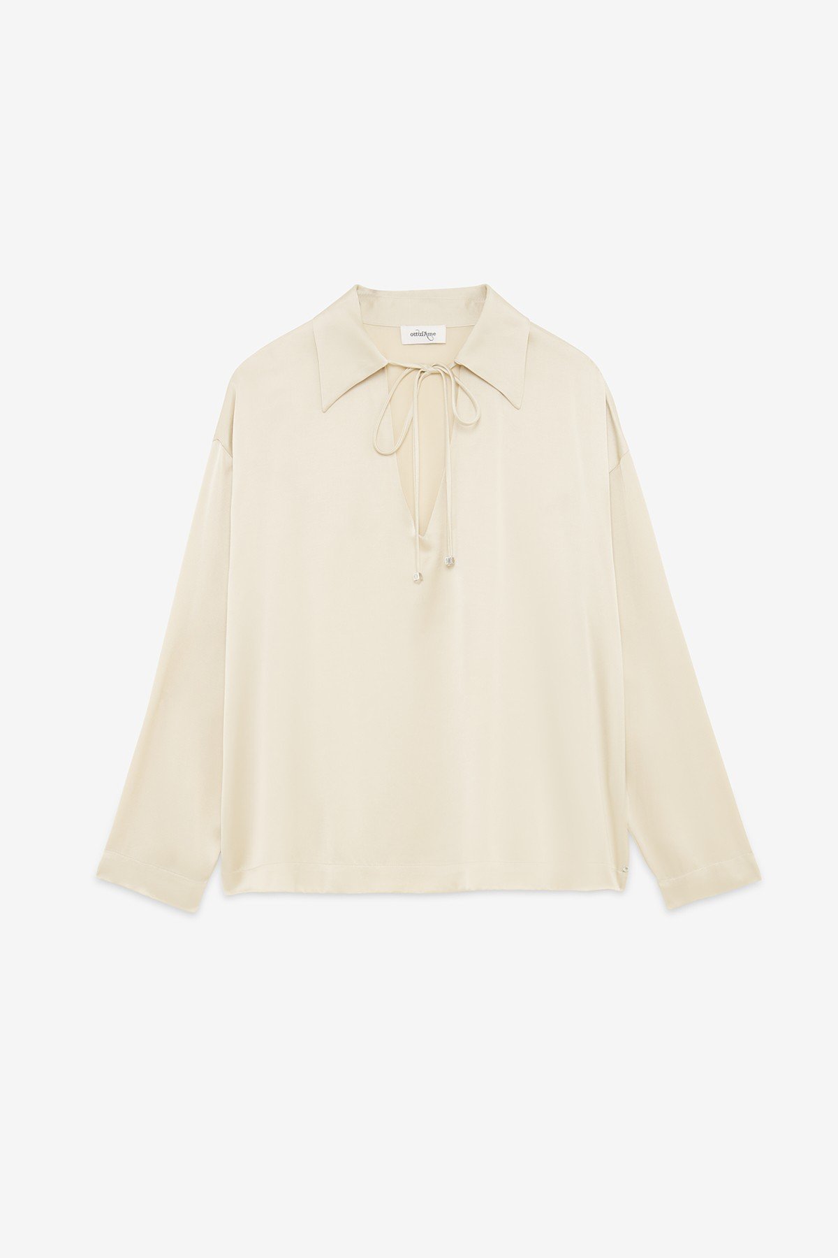 Ottod'Ame Viscose Blouse With Drawstring