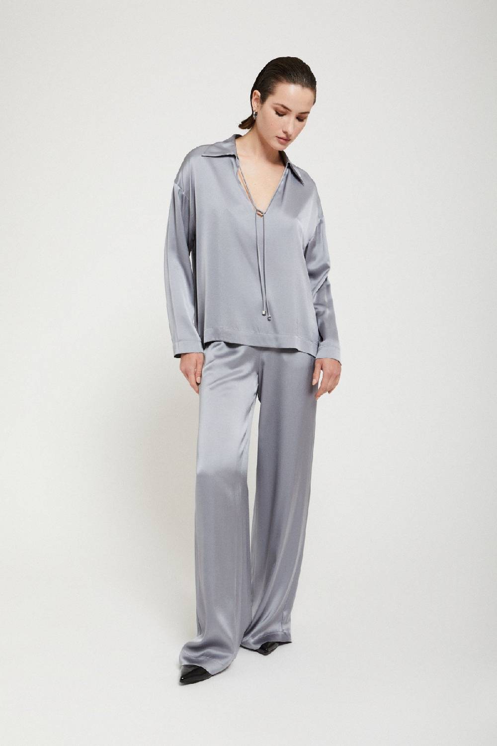 ottod'Ame Viscose blouse with drawstring