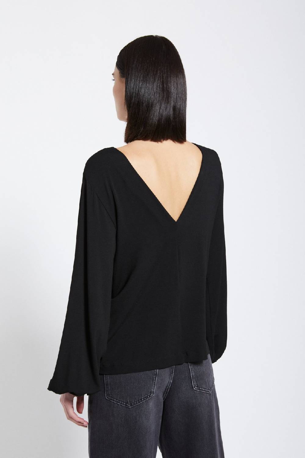 Ottod'Ame Viscose Blouse With Flared Sleeves