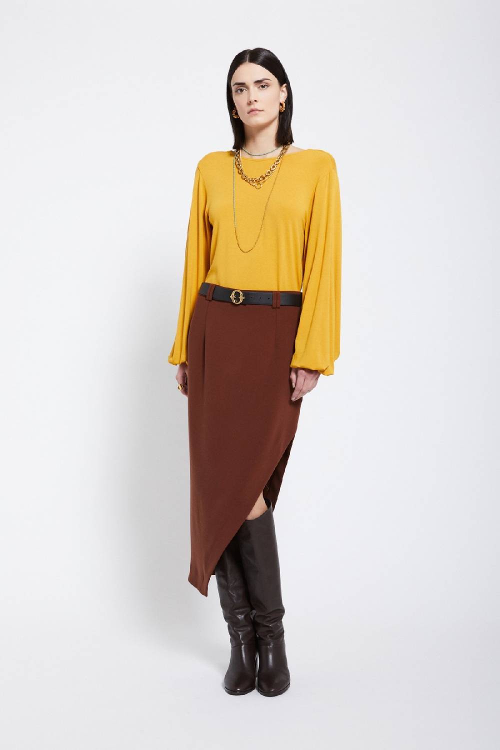 ottod'Ame Viscose blouse with flared sleeves