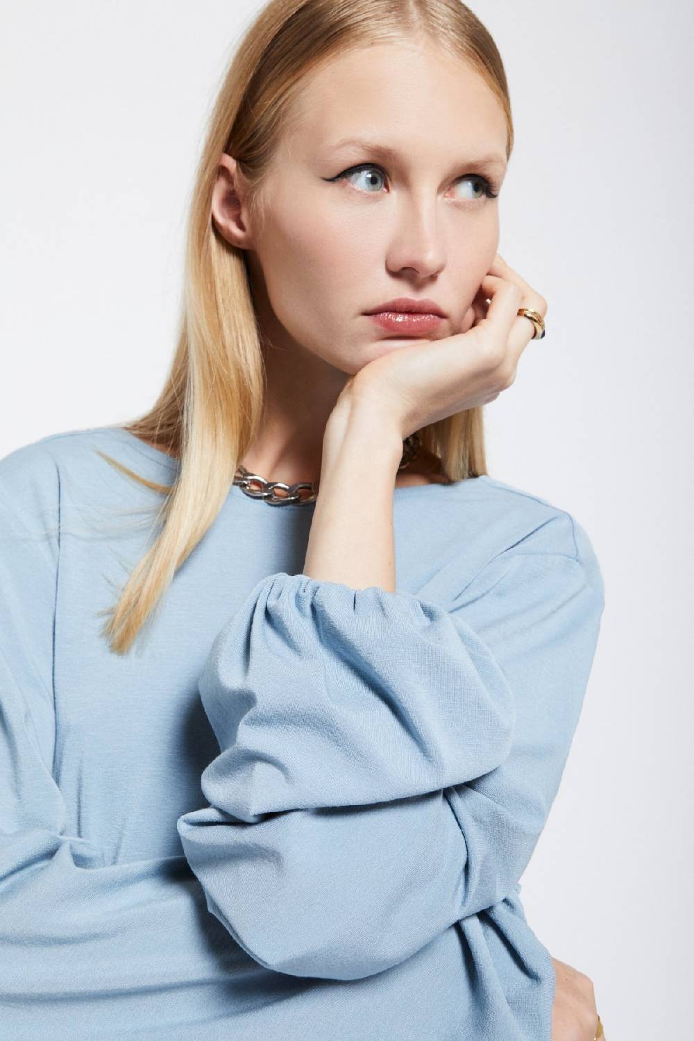 Ottod'Ame Viscose Blouse With Flared Sleeves