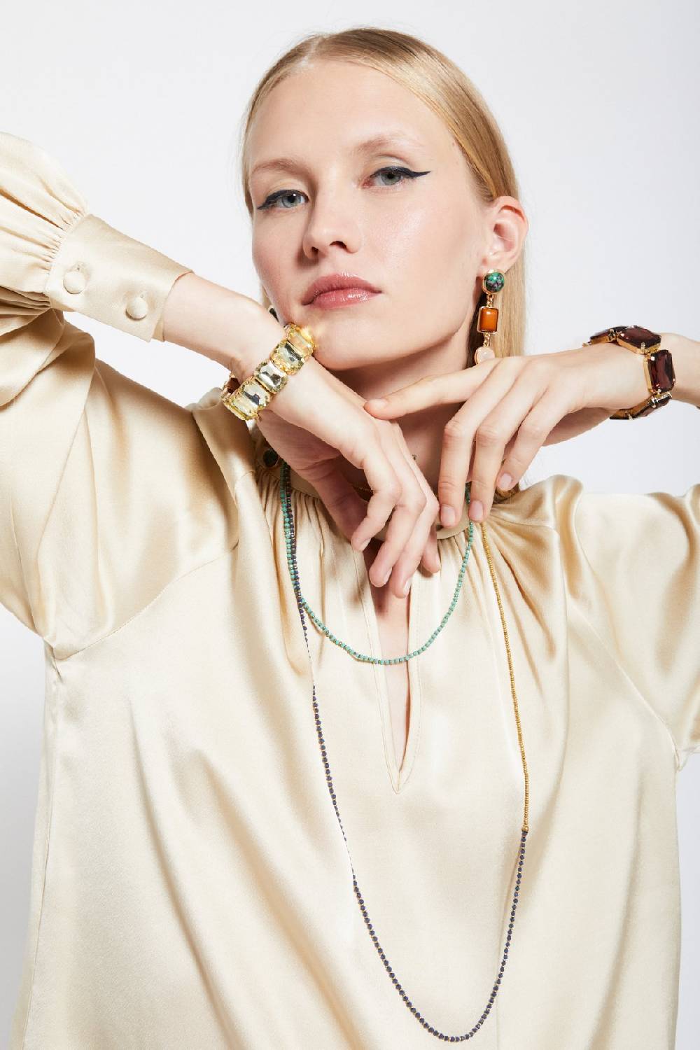 Ottod'Ame Viscose Blouse With Knot