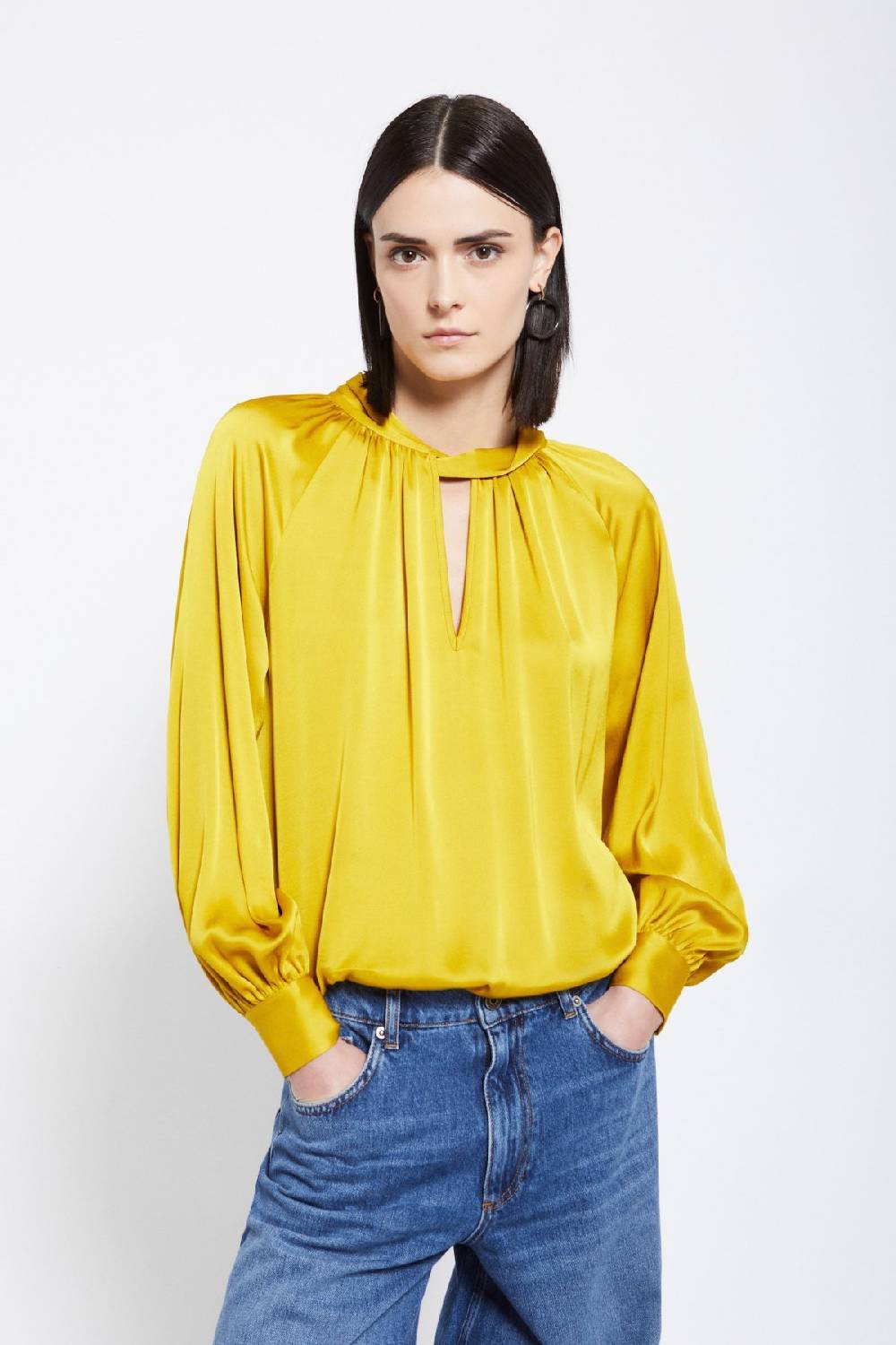 Ottod'Ame Viscose Blouse With Knot