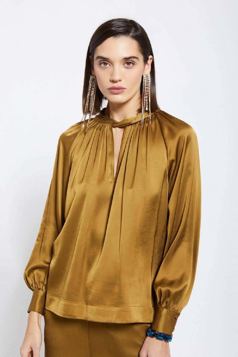 Ottod'Ame Viscose Blouse With Knot