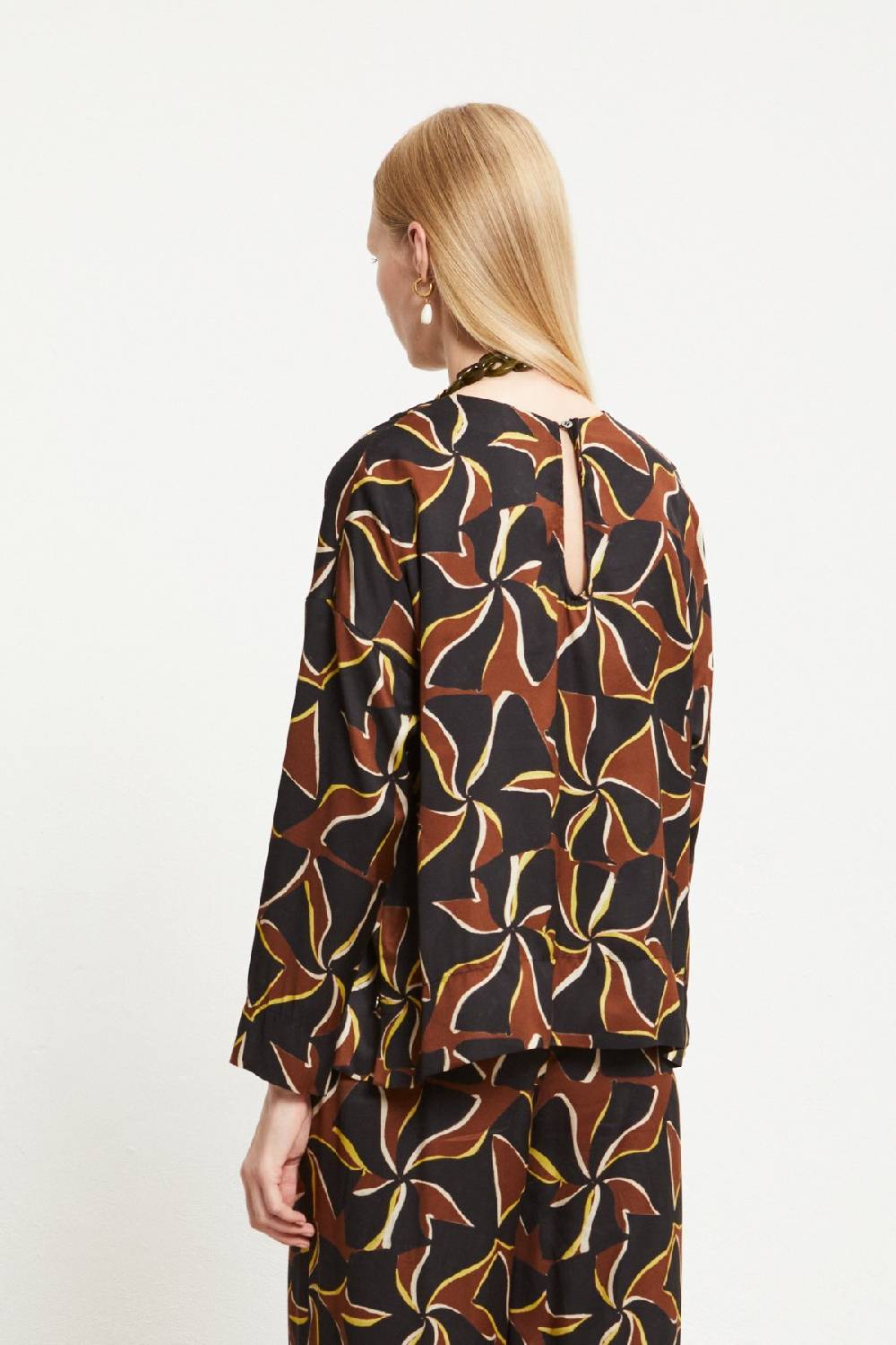 Ottod'Ame Viscose Blouse With Long Sleeves