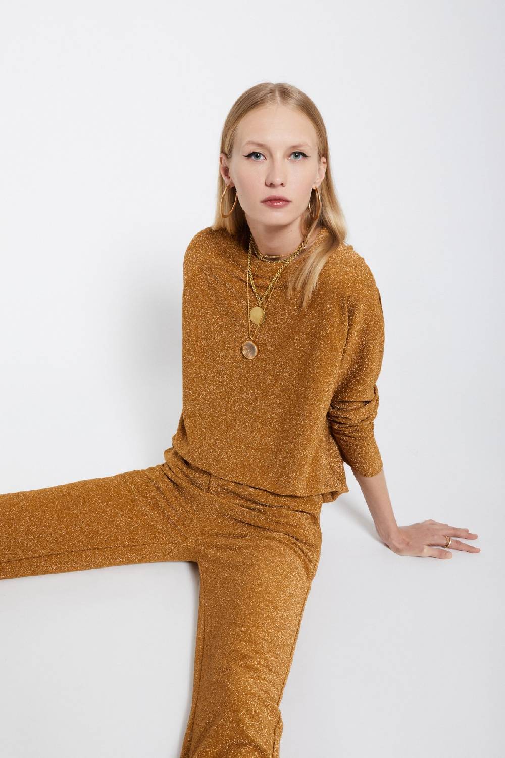 Ottod'Ame Viscose Blouse With Lurex