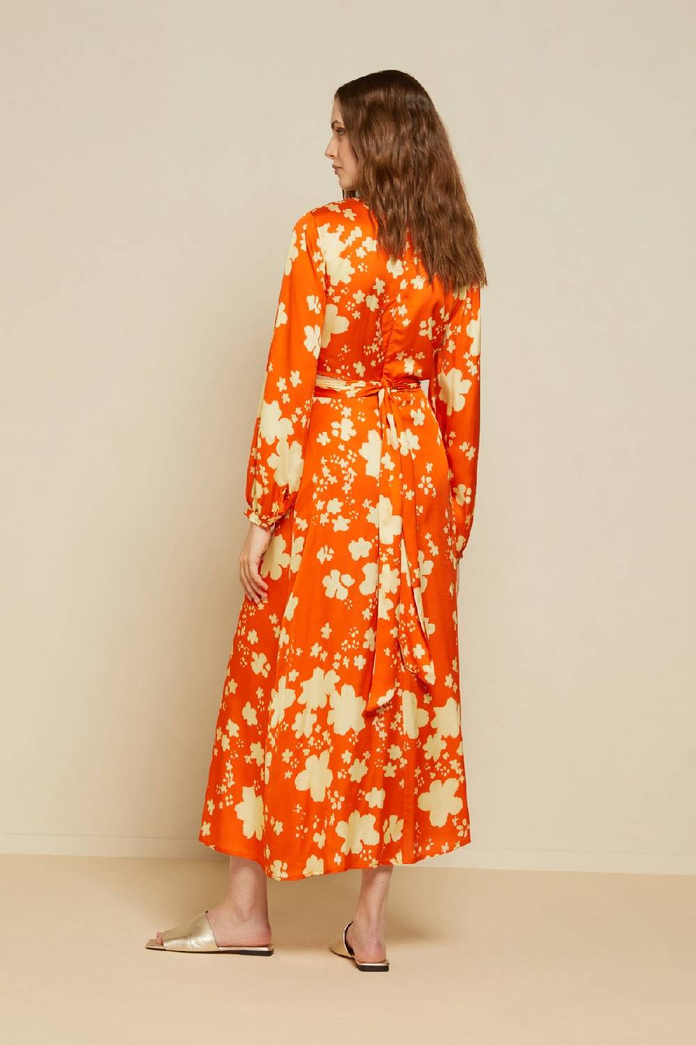 Ottod'Ame Viscose Criss-crossed Long Dress