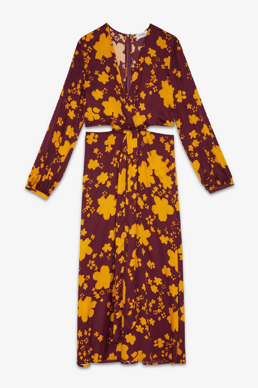 Ottod'Ame Viscose Criss-crossed Long Dress