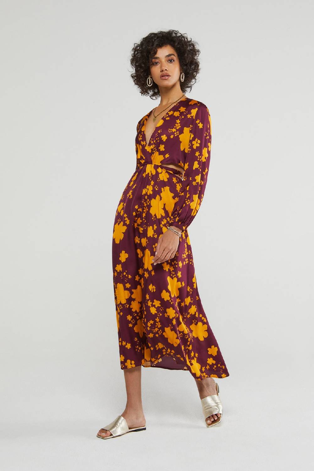 ottod'Ame Viscose criss-crossed long dress