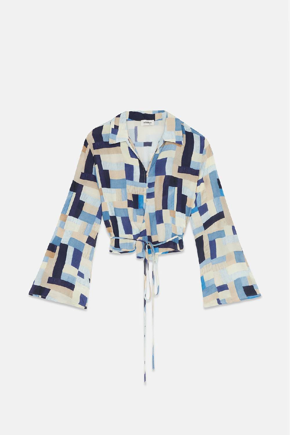 Ottod'Ame Viscose Criss-crossed Sweater