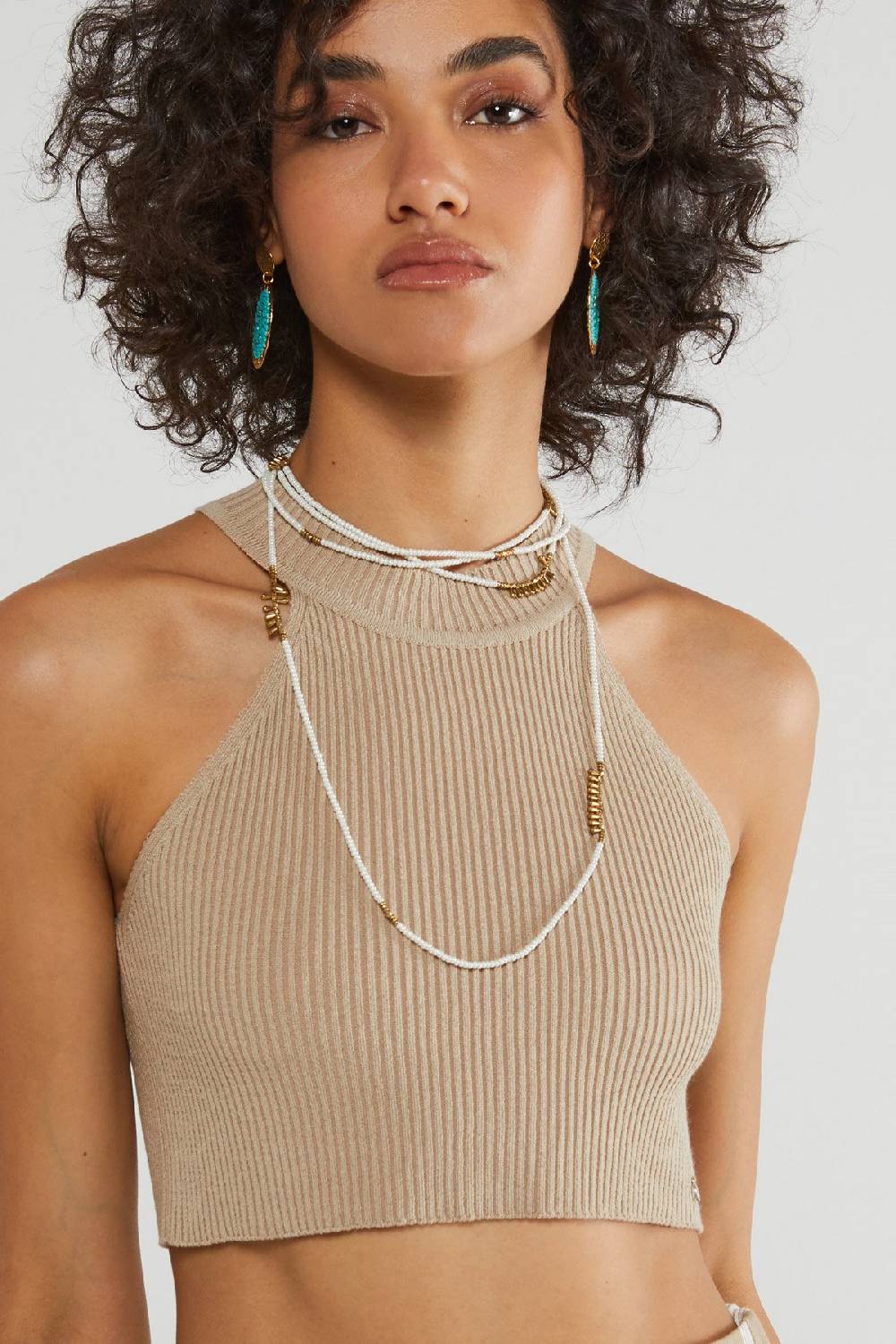 Ottod'Ame Viscose Cropped Top