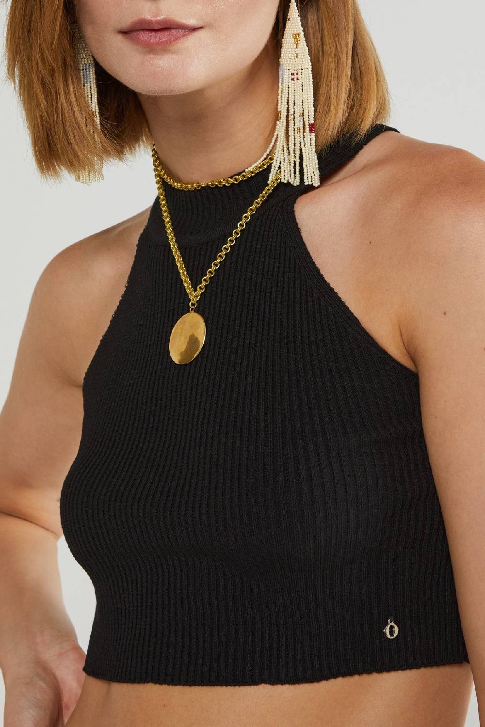 Ottod'Ame Viscose Cropped Top